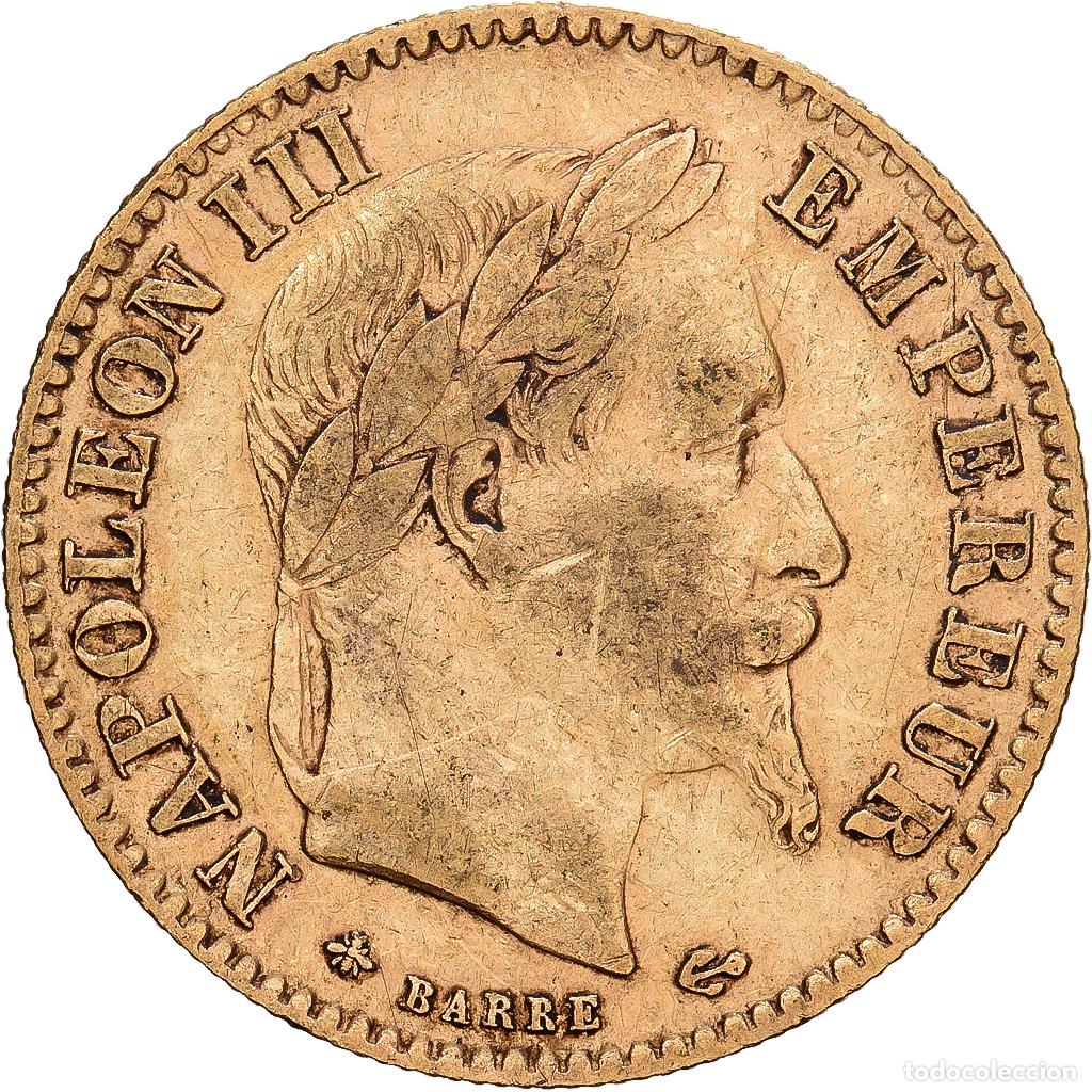 Monedas antiguas de Europa: [#1540037] Francia, Napoleon III, 10 Francs, Napol&eacute;on III, 1865, Paris, Oro, BC+, KM:800.1