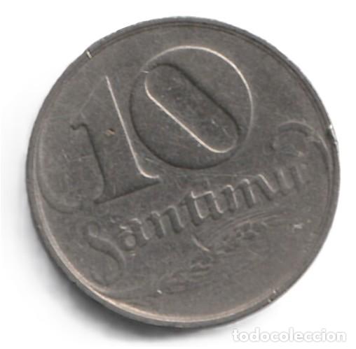 Monedas antiguas de Europa: Letonia 10 santimu 1922 KM# 4