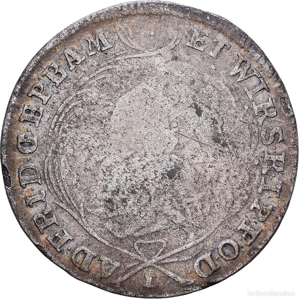 Monedas antiguas de Europa: [#139858] Bishopric of W&uuml;rzburg, Adam Friedrich, 10 Kreuzer, 1764, W&uuml;rzburg, Plata, BC+