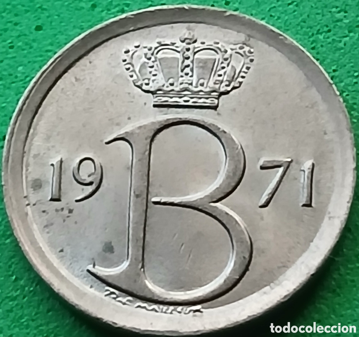 Monedas antiguas de Europa: B&eacute;lgica 25 c&eacute;ntimos 1971 km#154 Belgie