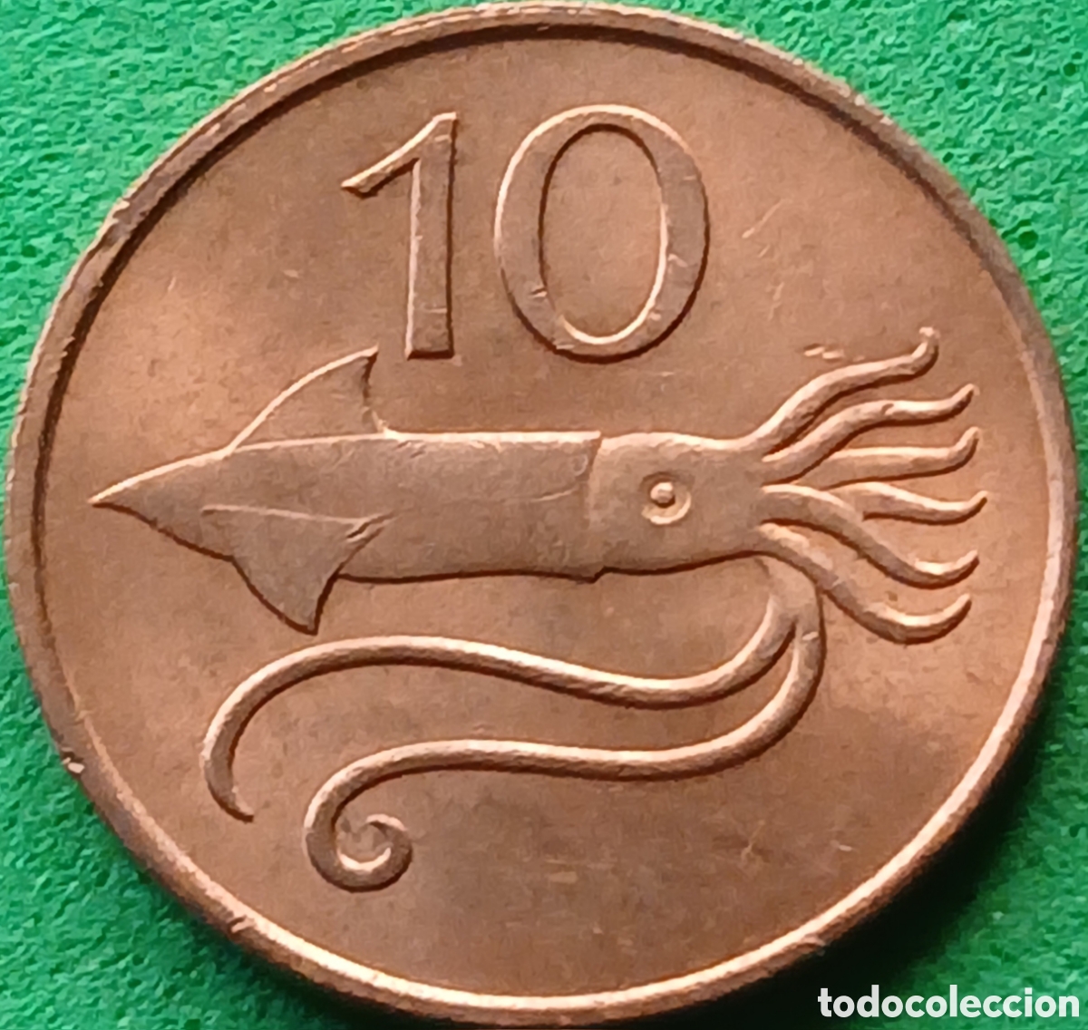 Monedas antiguas de Europa: Islandia 10 aurar 1981 km#25