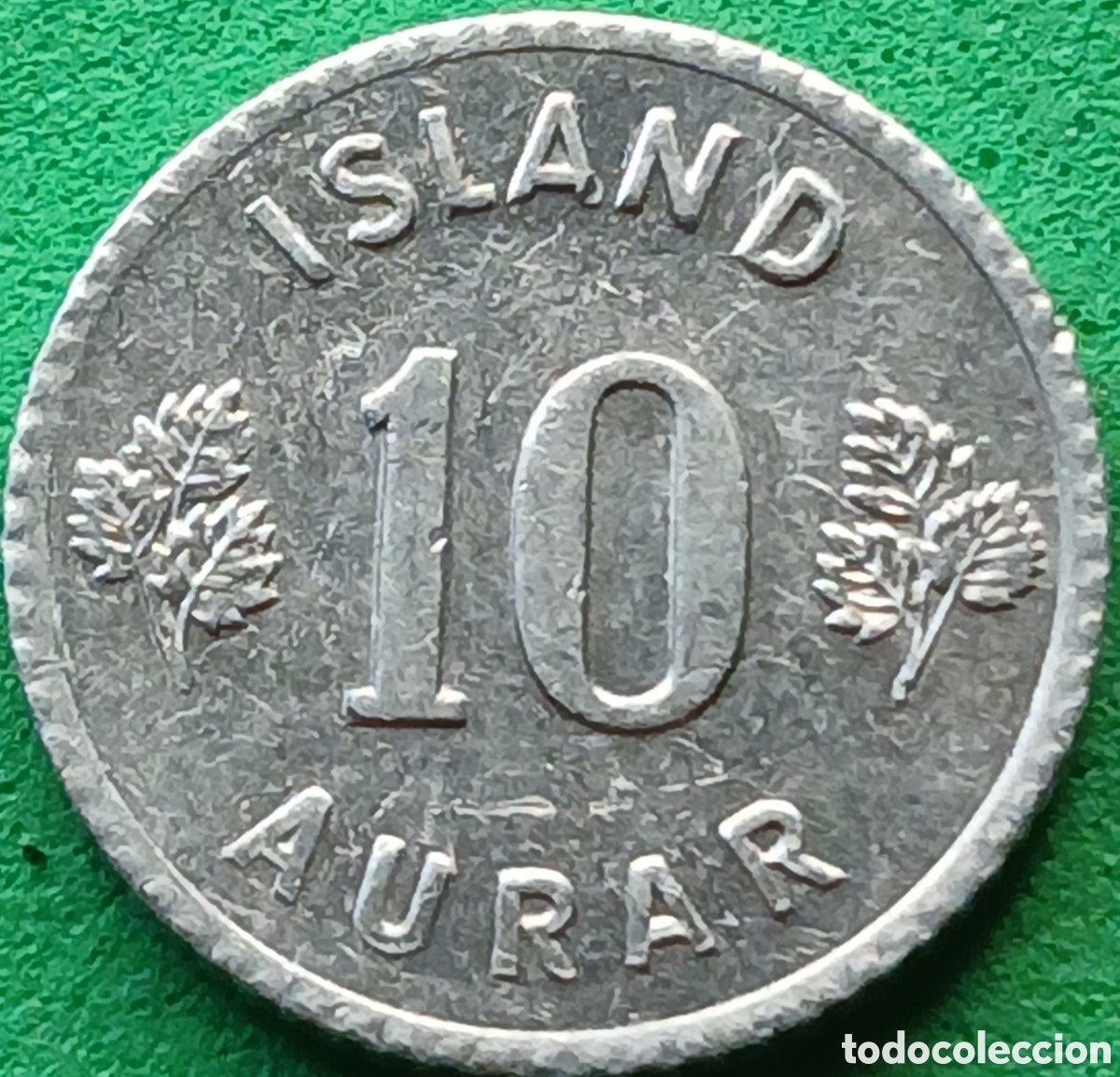 Monedas antiguas de Europa: Islandia 10 aurar 1970 km#10a
