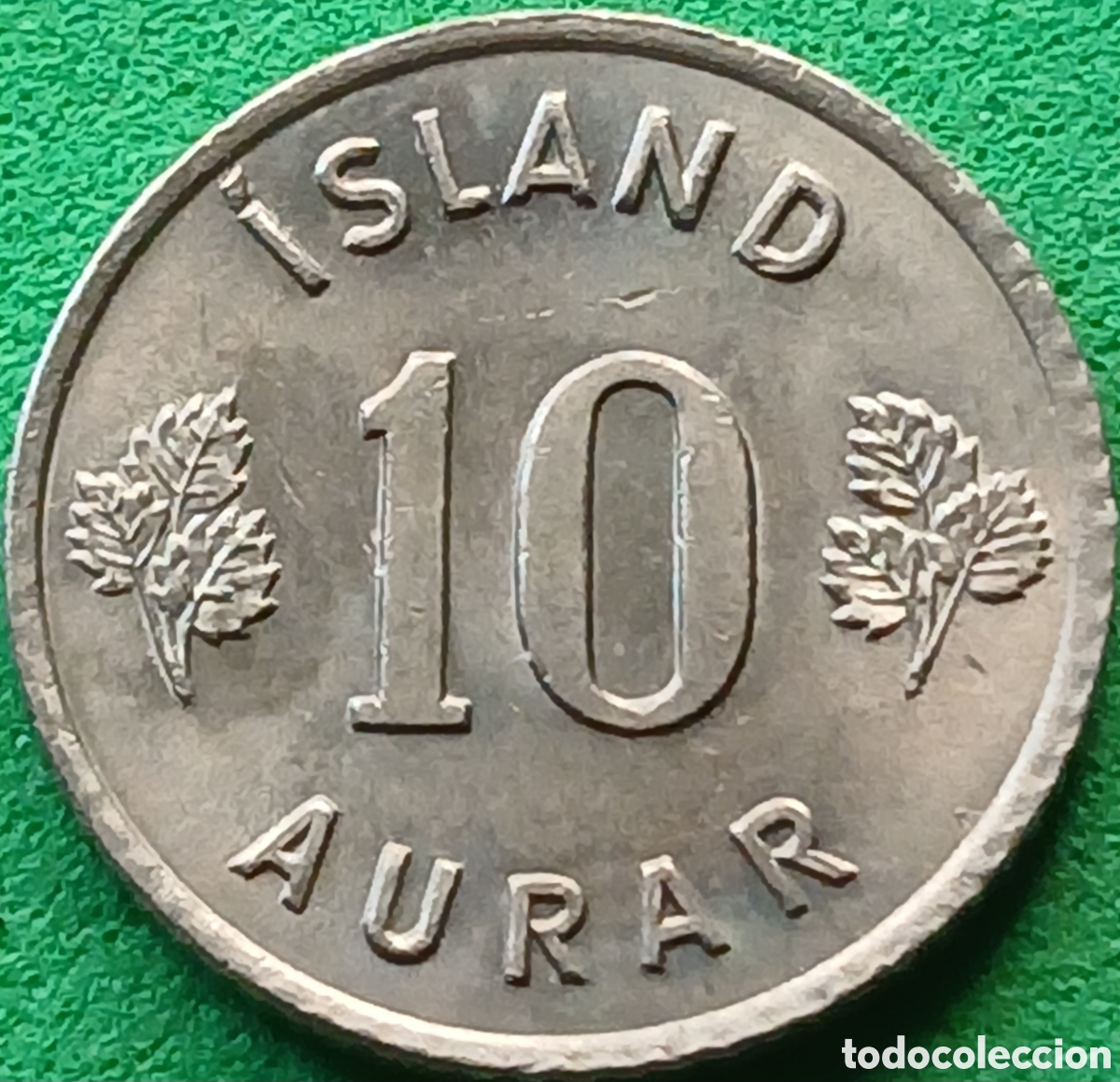 Monedas antiguas de Europa: Islandia 10 aurar 1969 km#10