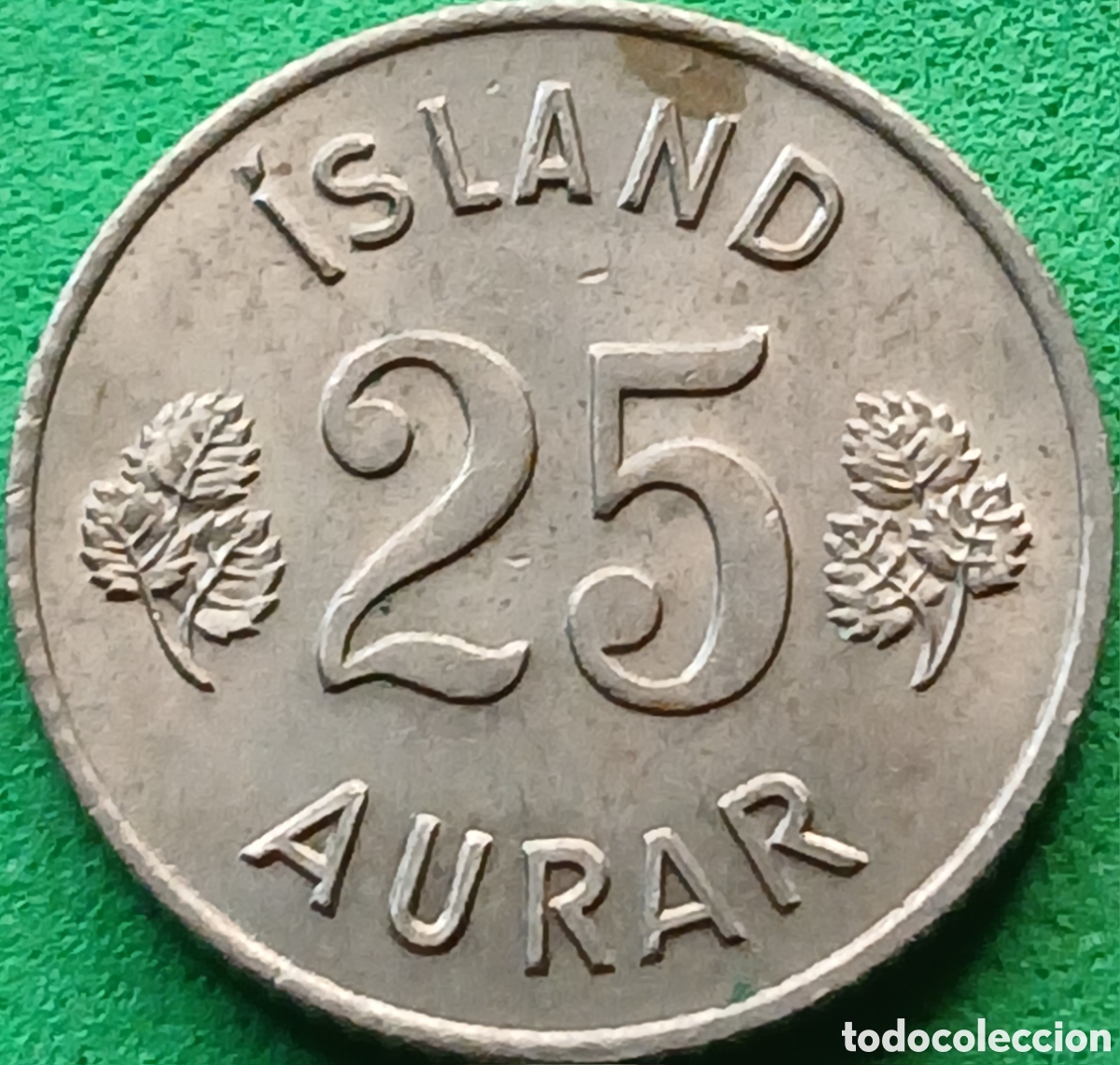 Monedas antiguas de Europa: Islandia 25 aurar 1967 km#11