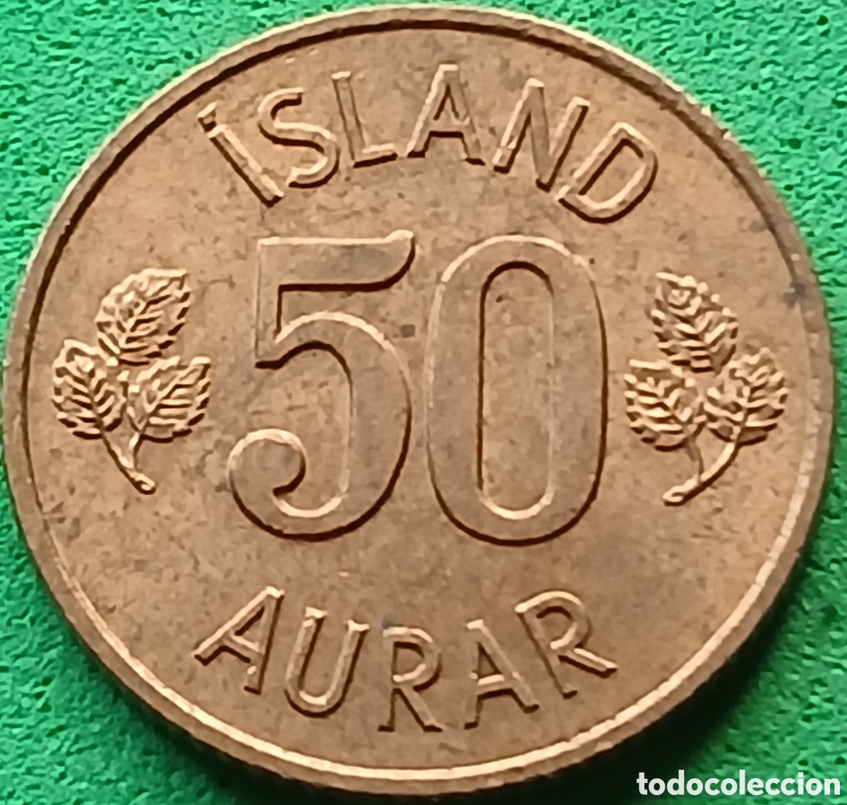 Monedas antiguas de Europa: Islandia 50 aurar 1971 km#17
