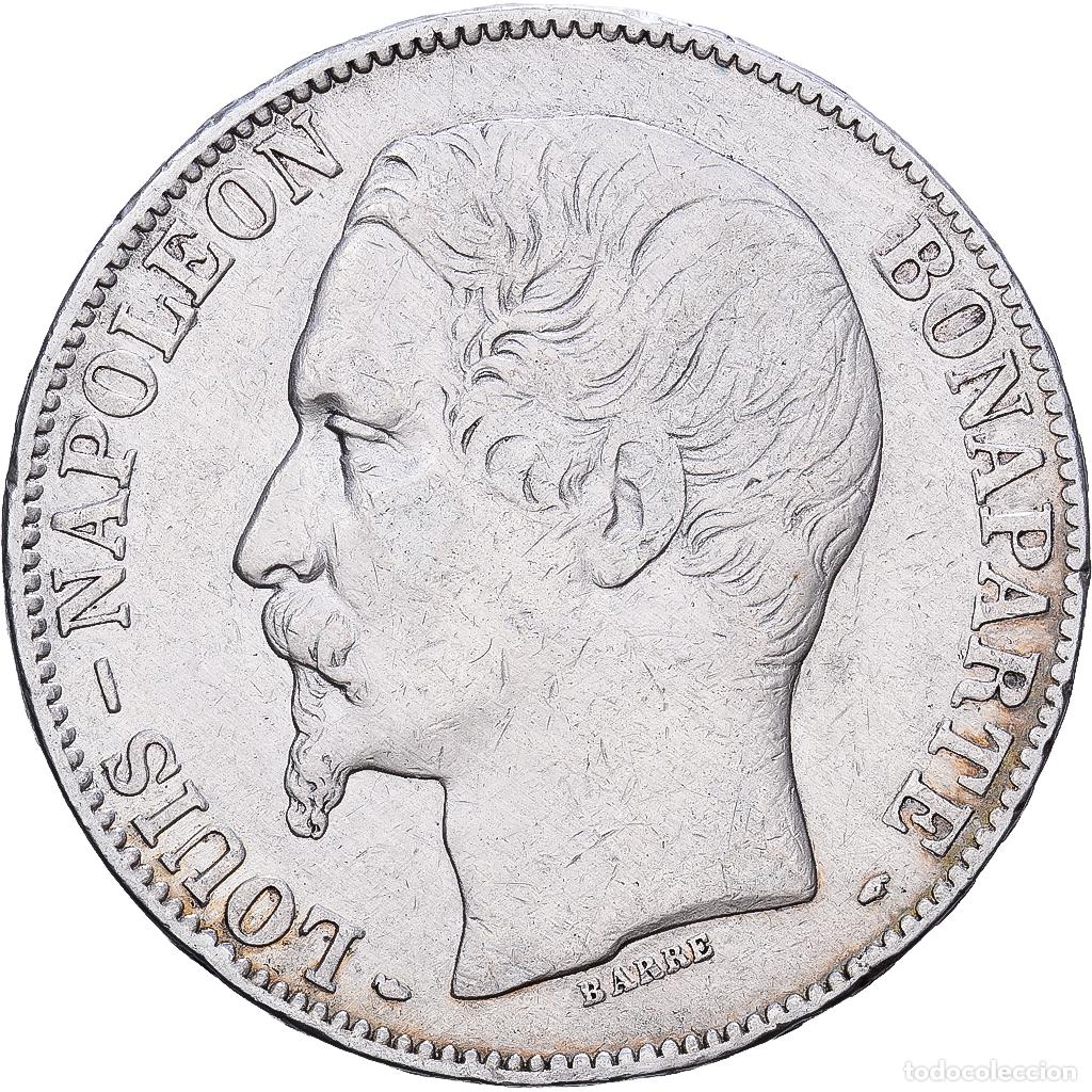 Monedas antiguas de Europa: [#1540084] Francia, 5 Francs, Napol&eacute;on III, 1852, Paris, Plata, BC+, KM:773.1