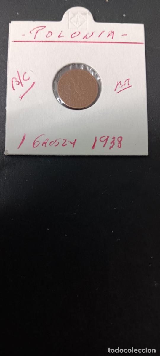 Monedas antiguas de Europa: POLONIA 1 GROSZY 1938 BC KM=8 (BRONCE)