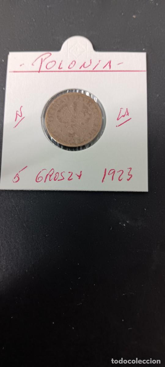 Monedas antiguas de Europa: POLONIA 5 GROSZY 1923 KM=10 (LAT&Oacute;N)