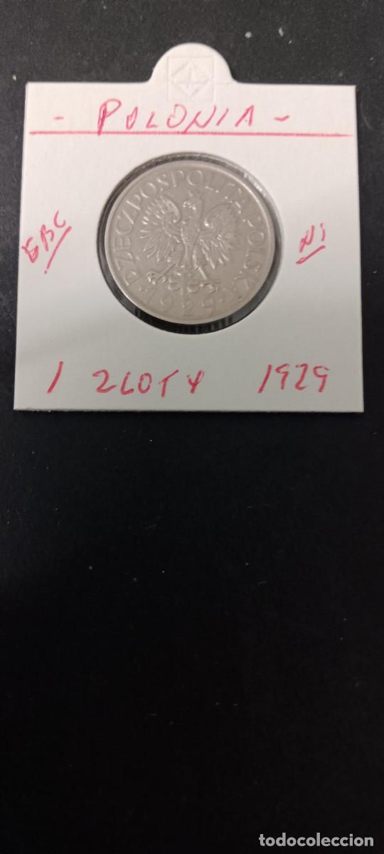 Monedas antiguas de Europa: POLONIA 1 ZLOTY 1929 EBC KM=14 (NIQUEL)