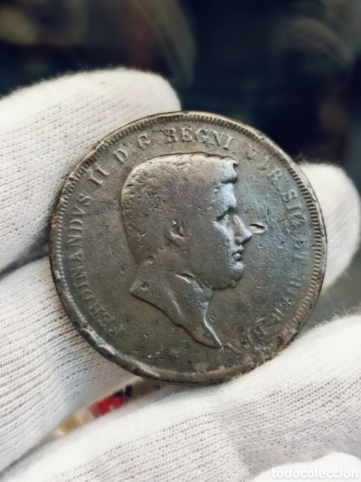 Monedas antiguas de Europa: NAPOLES , ITALIA Y SICILIA . 10 TORNESI . FERNANDO II . A&Ntilde;O 1840