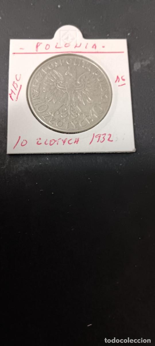 Monedas antiguas de Europa: POLONIA 10 ZLOTYCH 1932 MBC KM=22 (PLATA)REINA JADWIGA