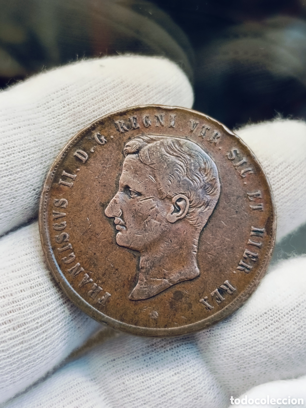 Monedas antiguas de Europa: NAPOLES , ITALIA Y SICILIA . 10 TORNESI . FRANCISCO II . A&Ntilde;O 1859