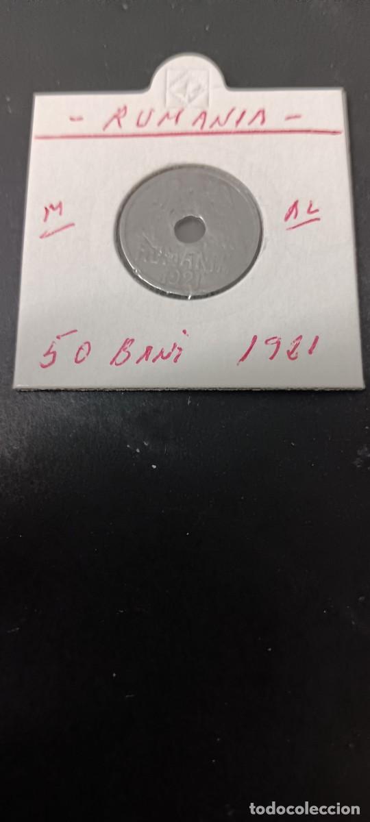 Monedas antiguas de Europa: RUMANIA 50 BANI 1921 BC KM=45 (ALUMINIO) FERDINAND I