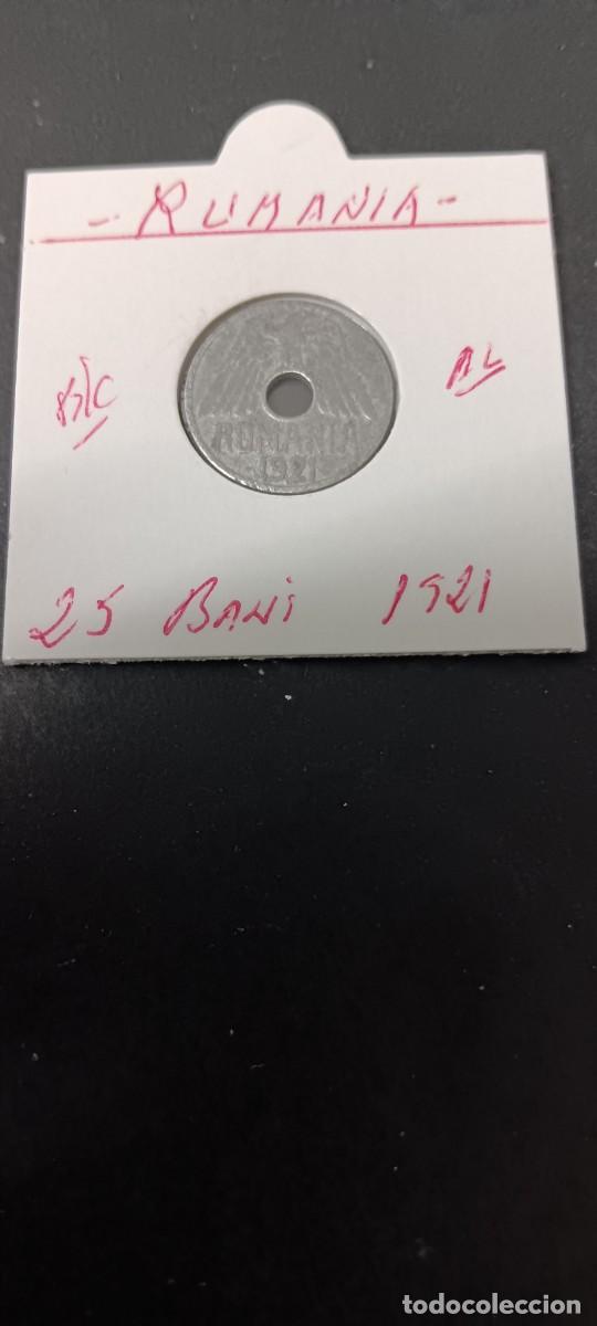 Monedas antiguas de Europa: RUMANIA 25 BANI 1921 BC KM=44 (ALUMINIO) FERDINAND I