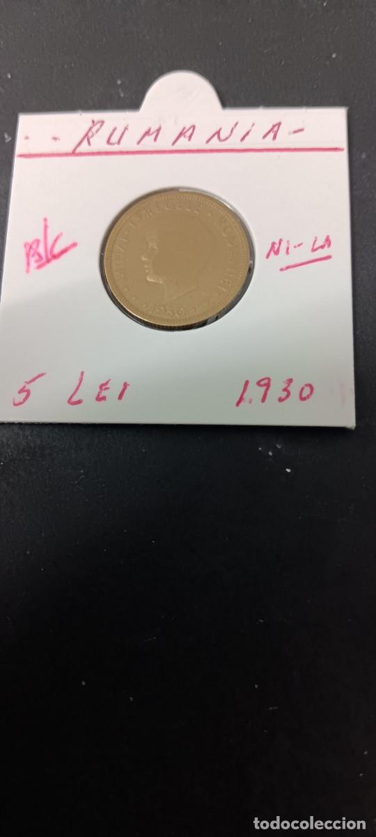 Monedas antiguas de Europa: RUMANIA 5 LEI 1930 BC KM=48 (NIQUEL-LAT&Oacute;N) MIHAI I