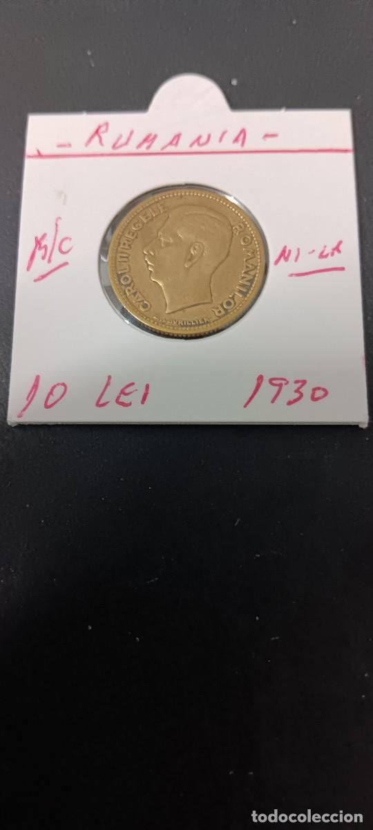 Monedas antiguas de Europa: RUMANIA 10 LEI 1930 BC KM=49 (NIQUEL-LAT&Oacute;N) CAROL II