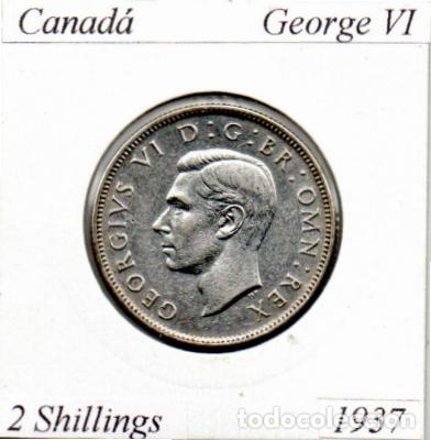 Monedas antiguas de Europa: GRAN BRETA&Ntilde;A 1937, 2 SHILLINGS, GEORGE VI, KM-855, AG, 11,2 GR, SC, 2 FOTOS