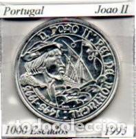 Alte M&uuml;nzen aus Europa: PORTUGAL 1995, 1000 ESCUDOS, JOAO II, AG, 28 GR, 925-1000, SC, 2 FOTOS