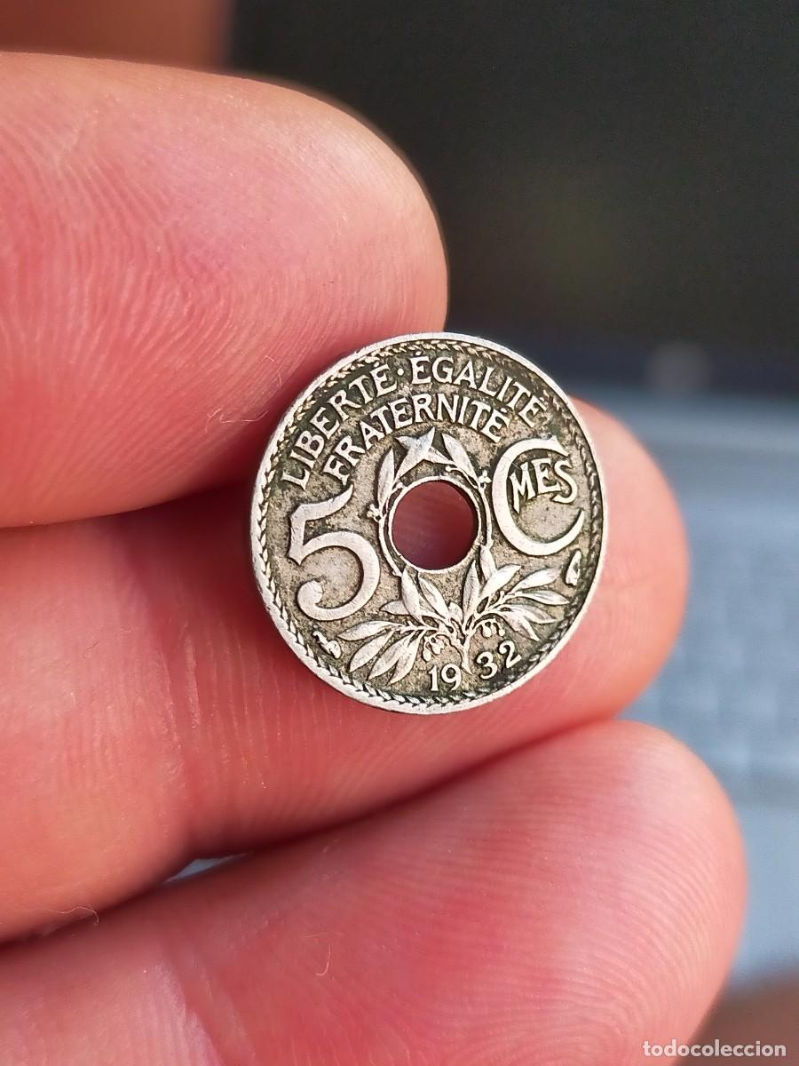 Old Coins of Europe: MONEDA DE 5 CINCO CENTIMOS CENTIMES FRANCIA 1932 MUY BUENA CONSERVACION