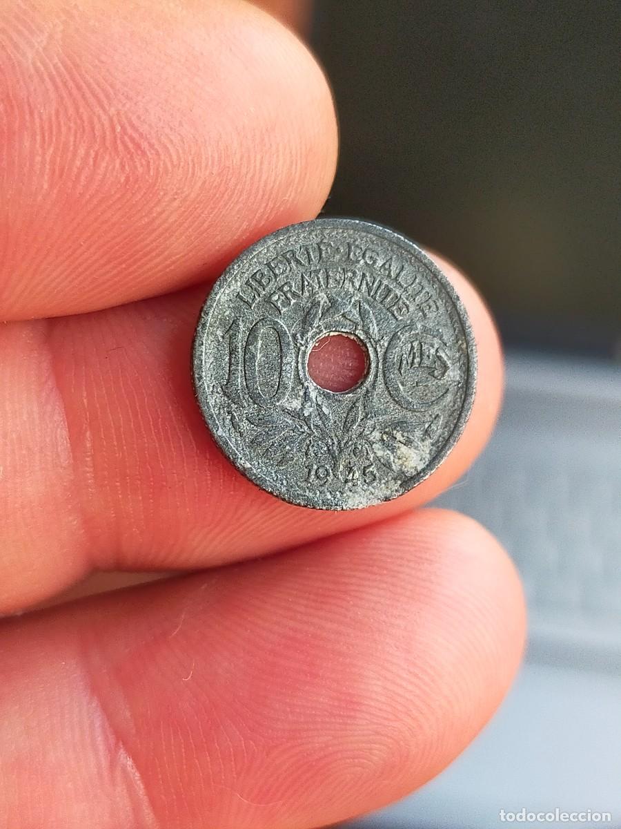 Alte M&uuml;nzen aus Europa: MONEDA DE 10 DIEZ CENTIMOS CENTIMES FRANCIA 1945 BUENA CONSERVACION