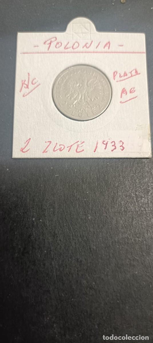 Monedas antiguas de Europa: RUMANIA 2 ZLOTE 1933 BC KM=20 (PLATA) REINA JADWIGA