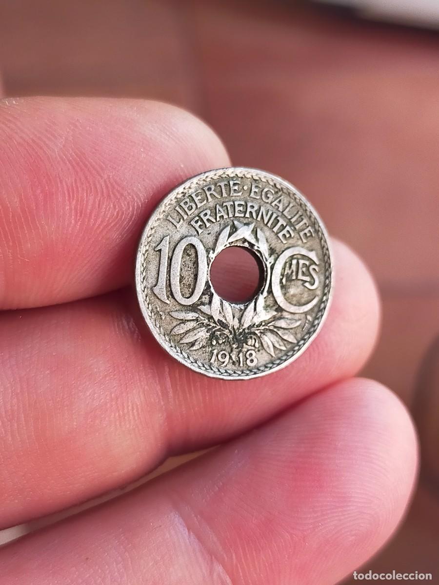 Monedas antiguas de Europa: MONEDA DE 10 DIEZ CENTIMOS CENTIMES FRANCIA 1918 BUENA CONSERVACION