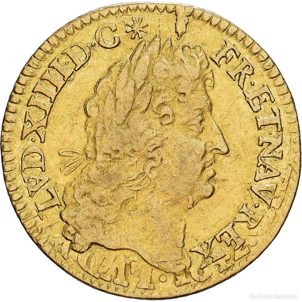 Monedas antiguas de Europa: [#139849] Francia, Louis XIV, 1/2 Louis d'or, 1690, Paris, reformed, Oro, BC+, Gadoury:239