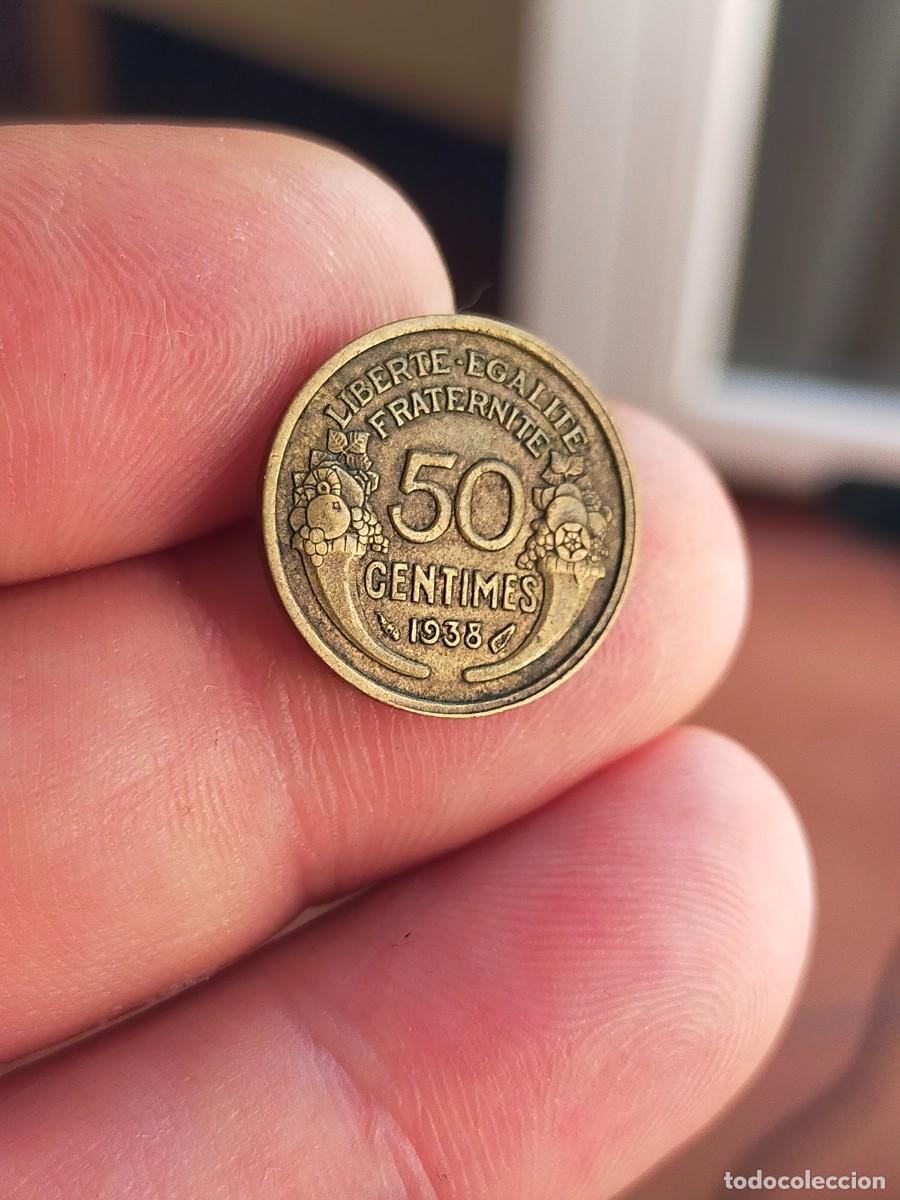 Monedas antiguas de Europa: MONEDA DE 50 CINCUENTA CENTIMOS CENTIMES FRANCIA 1938 MUY BUENA CONSERVACION