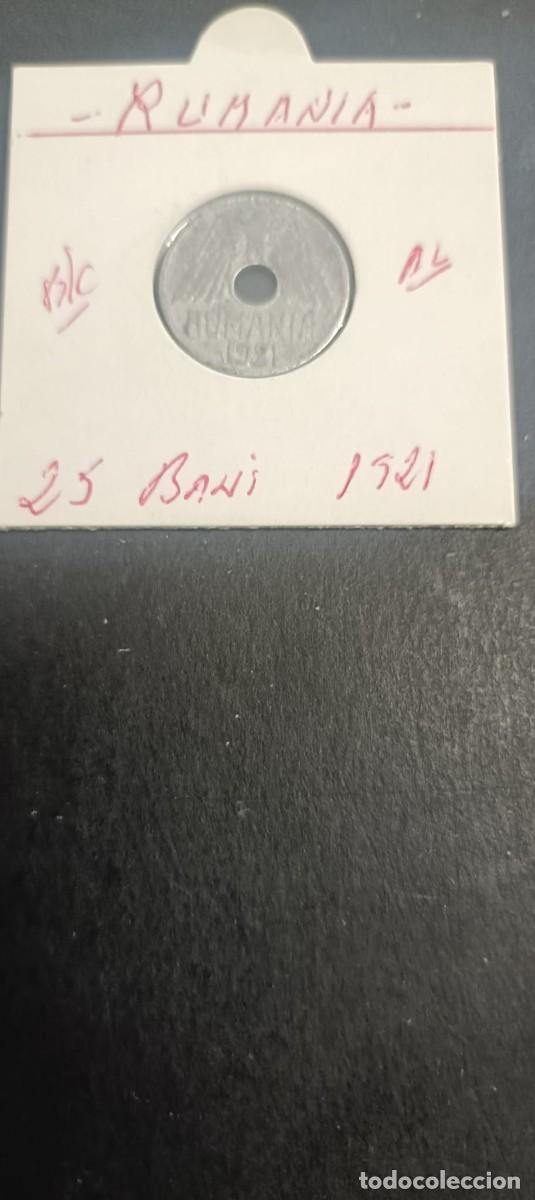 Monedas antiguas de Europa: RUMANIA 25 BANI 1921 BC KM=44 (ALUMINIO)