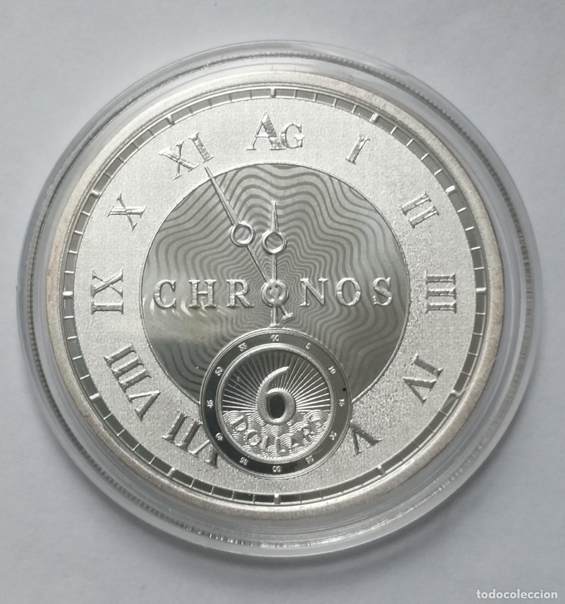 Monedas antiguas de Europa: ONZA PLATA CHRONOS 2024 NUEVA