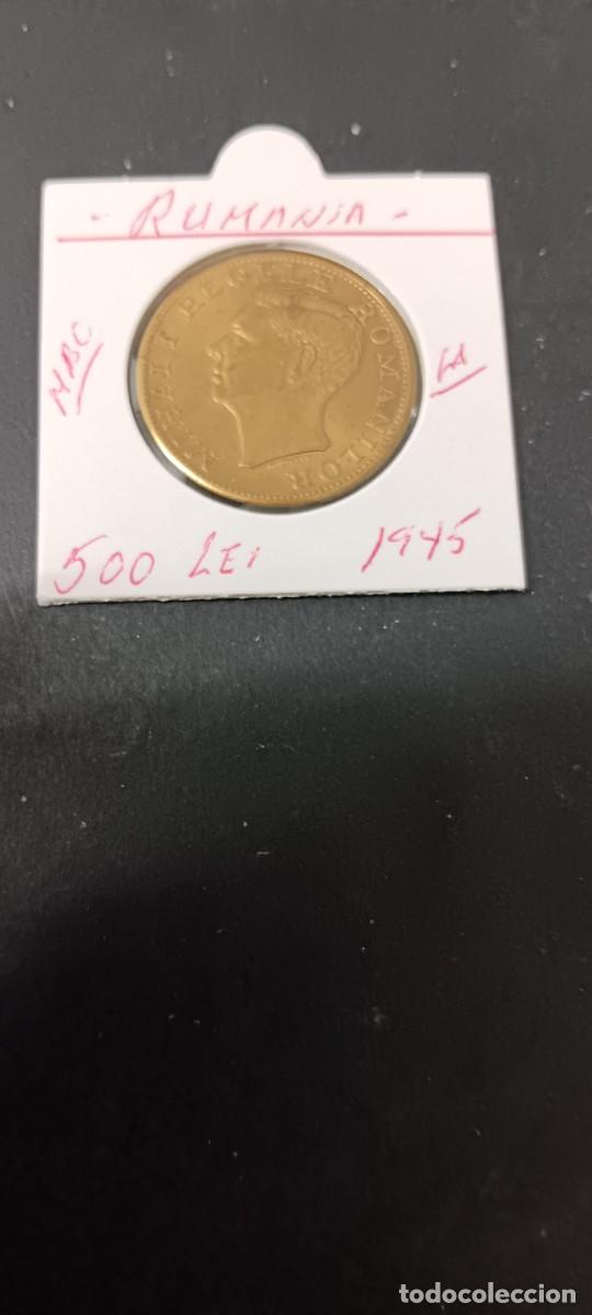 Monedas antiguas de Europa: RUMANIA 500 LEI 1945 MBC KM=67 (LAT&Oacute;N) MIHAI I