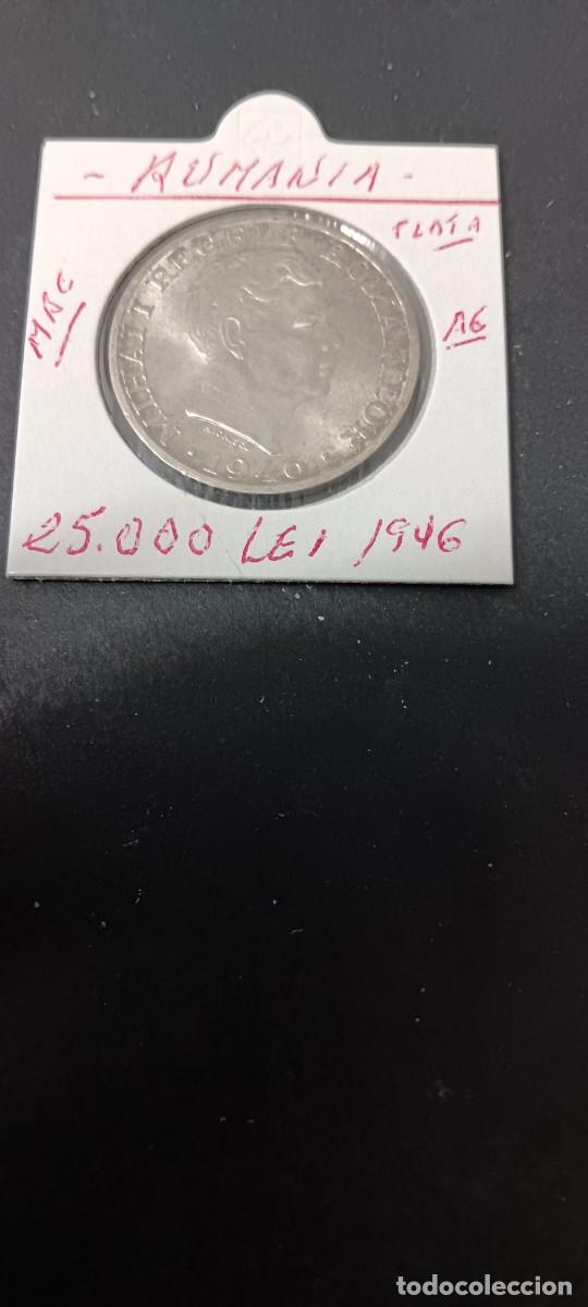 Monedas antiguas de Europa: RUMANIA 25000 LEI 1946 MBC KM=70 (PLATA) MIHAI I