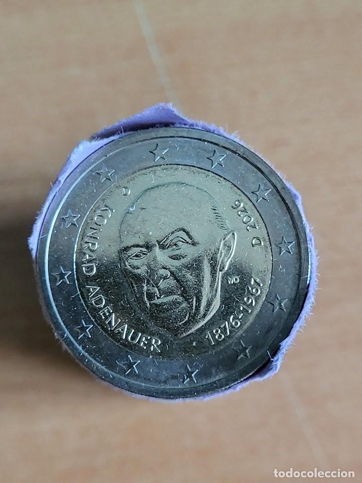 Monedas antiguas de Europa: Moneda 2 Euros Conmemorativa Alemania 2026 - Konrad Adenauer - Ceca D