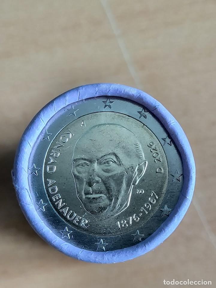 Monedas antiguas de Europa: Moneda 2 Euros Conmemorativa Alemania 2026 - Konrad Adenauer - Ceca A