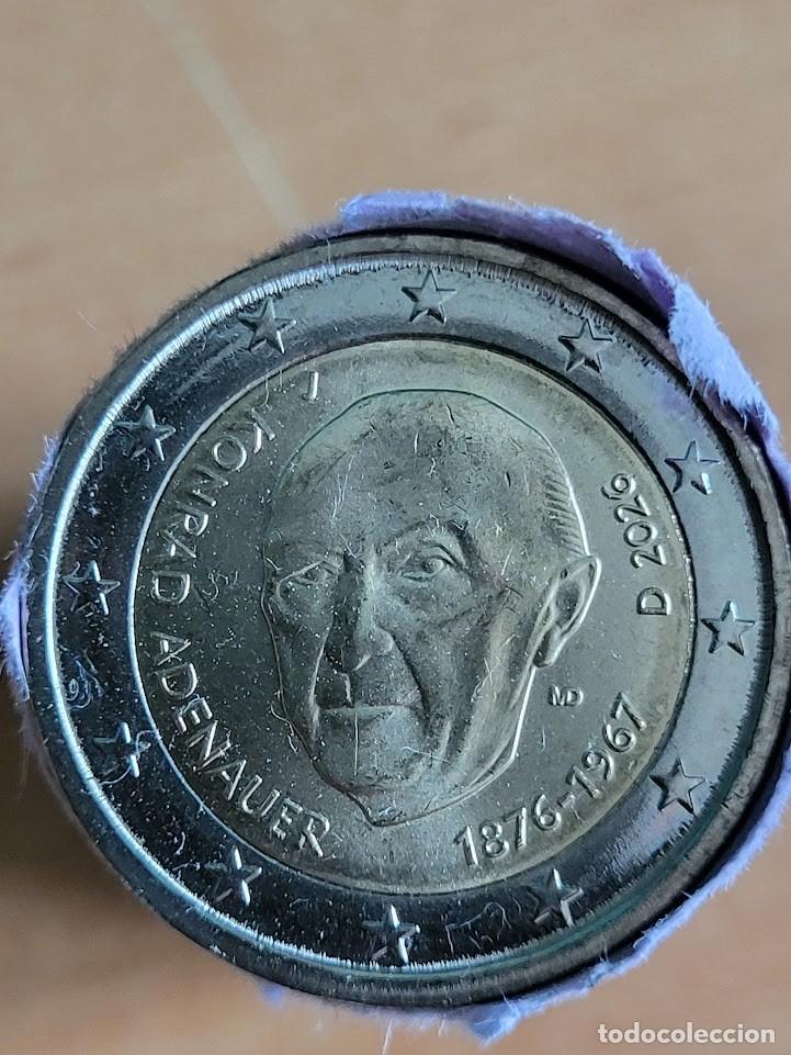Monedas antiguas de Europa: Moneda 2 Euros Conmemorativa Alemania 2026 - Konrad Adenauer - Ceca J