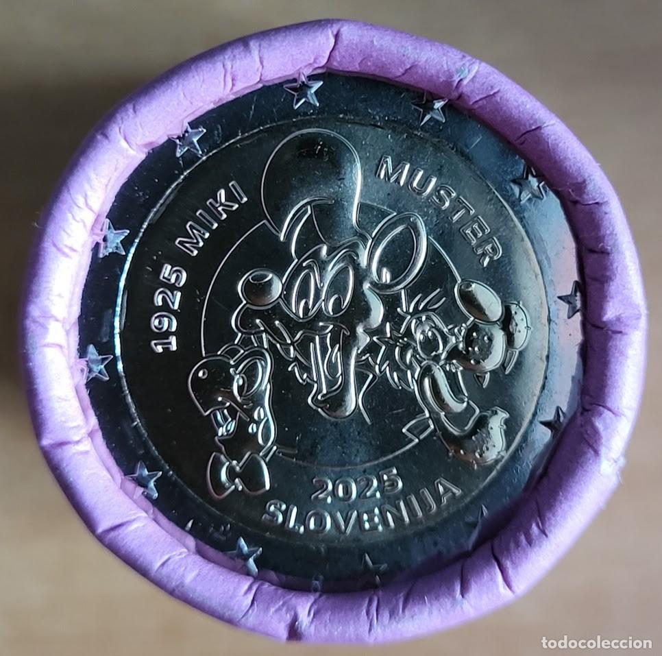Monedas antiguas de Europa: Moneda 2 Euros Conmemorativa Eslovenia 2025 - Centenario del nacimiento de Miki Muster