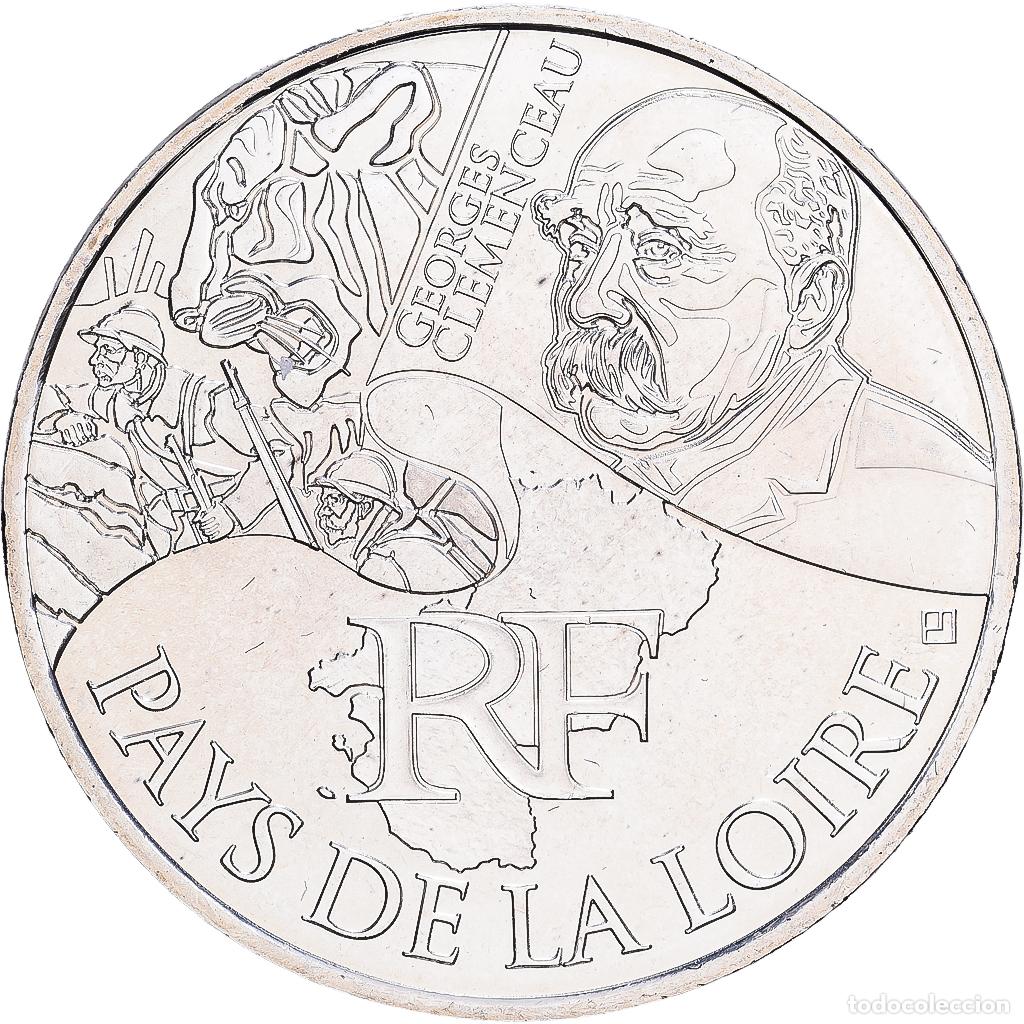 Monedas antiguas de Europa: [#1530141] Francia, 10 Euro, Pays De La Loire, 2012, Plata, SC, KM:1881