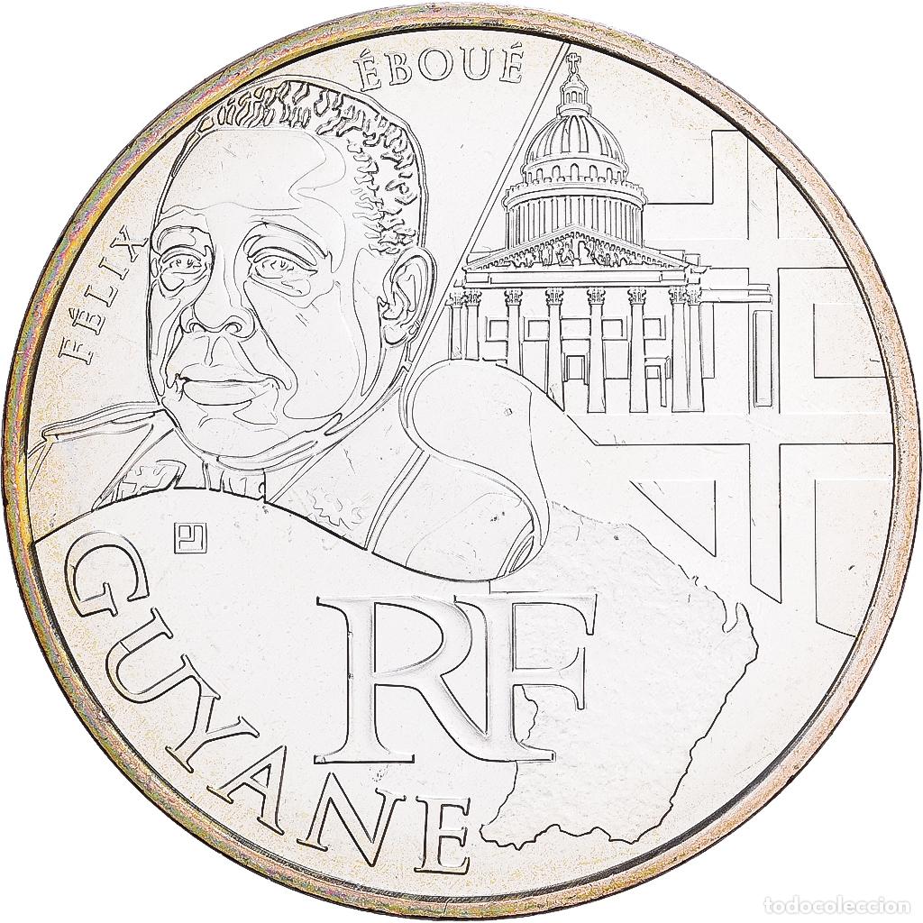 Monedas antiguas de Europa: [#1530147] Francia, 10 Euro, Guyane, 2012, Pessac, Plata, FDC