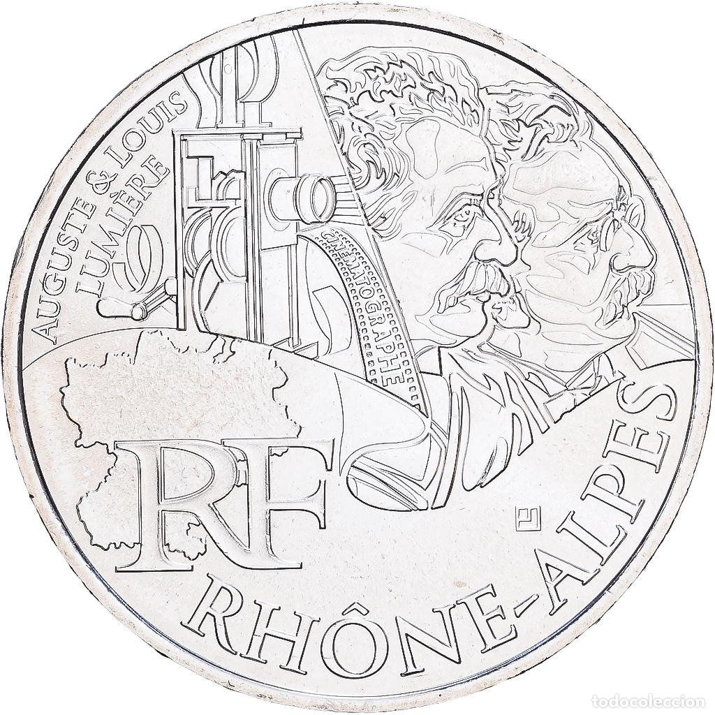 Monedas antiguas de Europa: [#1530144] Francia, 10 Euro, Rh&ocirc;ne-Alpes, 2012, Plata, FDC