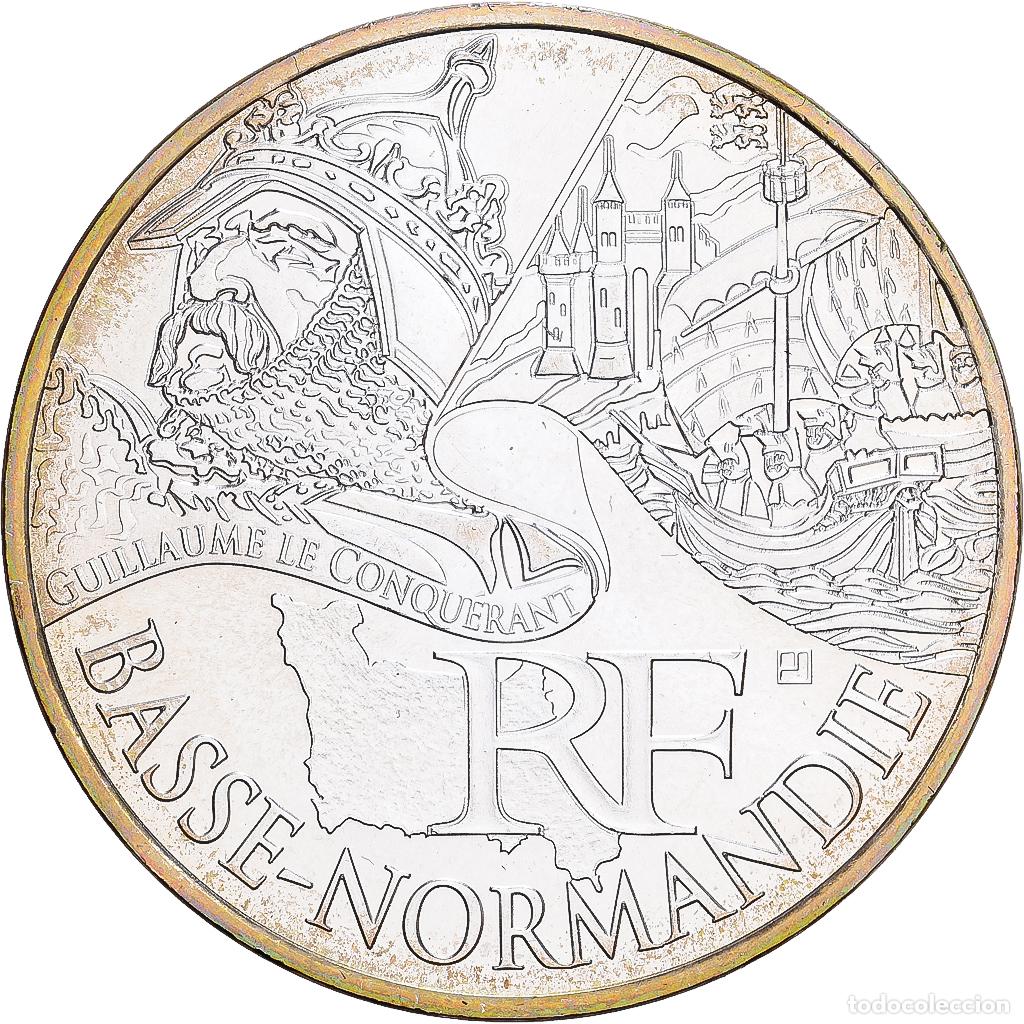 Monedas antiguas de Europa: [#1530145] Francia, 10 Euro, Basse-Normandie, 2012, Plata, SC