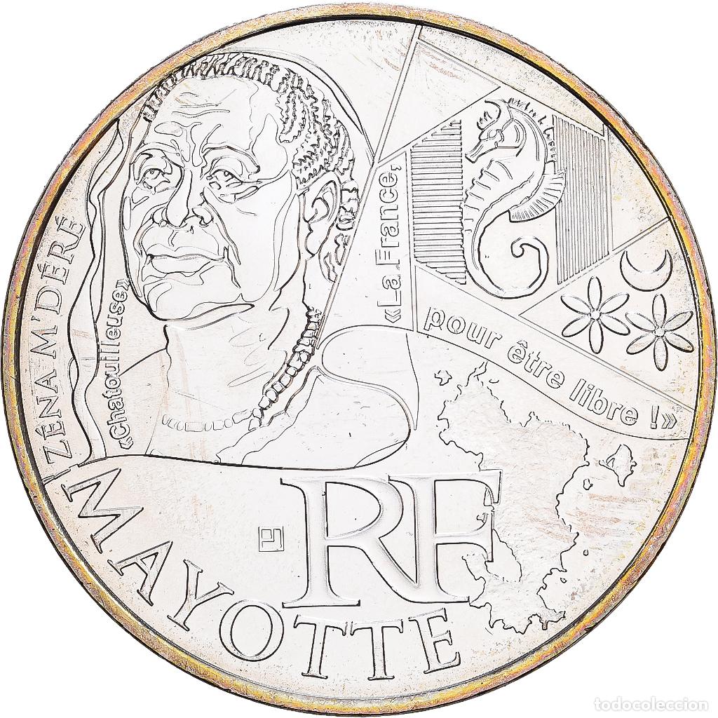 Monedas antiguas de Europa: [#1530152] Francia, 10 Euro, Mayotte, 2012, Plata, SC
