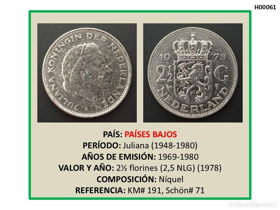 Monedas antiguas de Europa: MONEDA PA&Iacute;SES BAJOS (JULIANA I). 2 1/2 FLORINES (GULDEN) (1978)