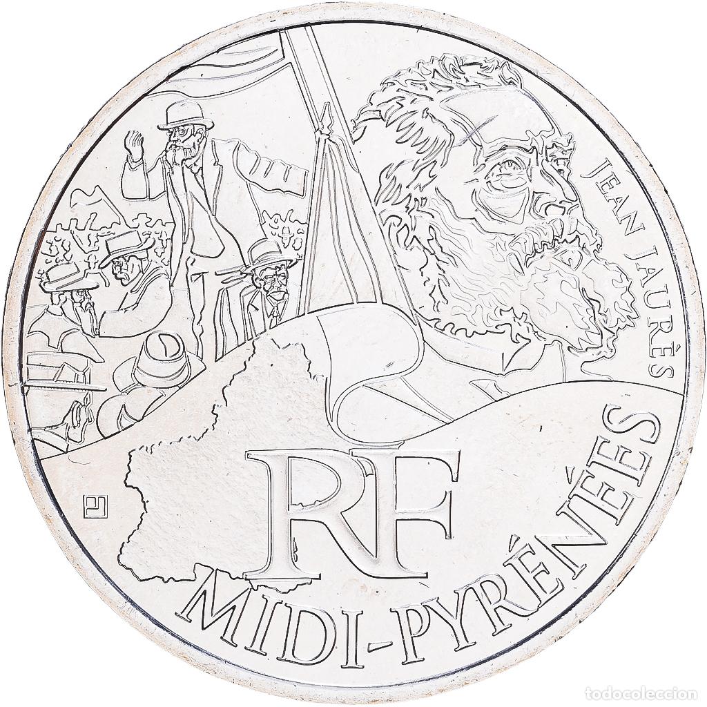 Monedas antiguas de Europa: [#1530159] Francia, 10 Euro, Midi-Pyr&eacute;n&eacute;es, 2012, Monnaie de Paris, Plata, SC
