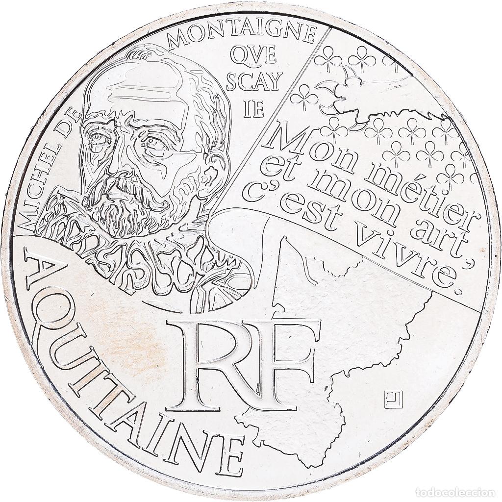 Monedas antiguas de Europa: [#1530156] Francia, 10 Euro, Aquitaine, 2012, Plata, FDC