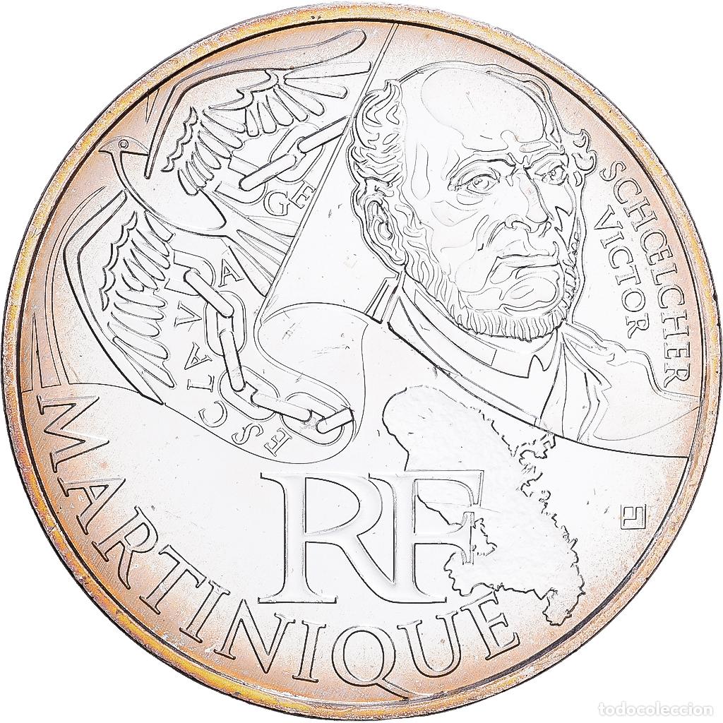 Monedas antiguas de Europa: [#1530163] Francia, 10 Euro, 2012, Paris, Martinique, FDC, Plata, KM:1879