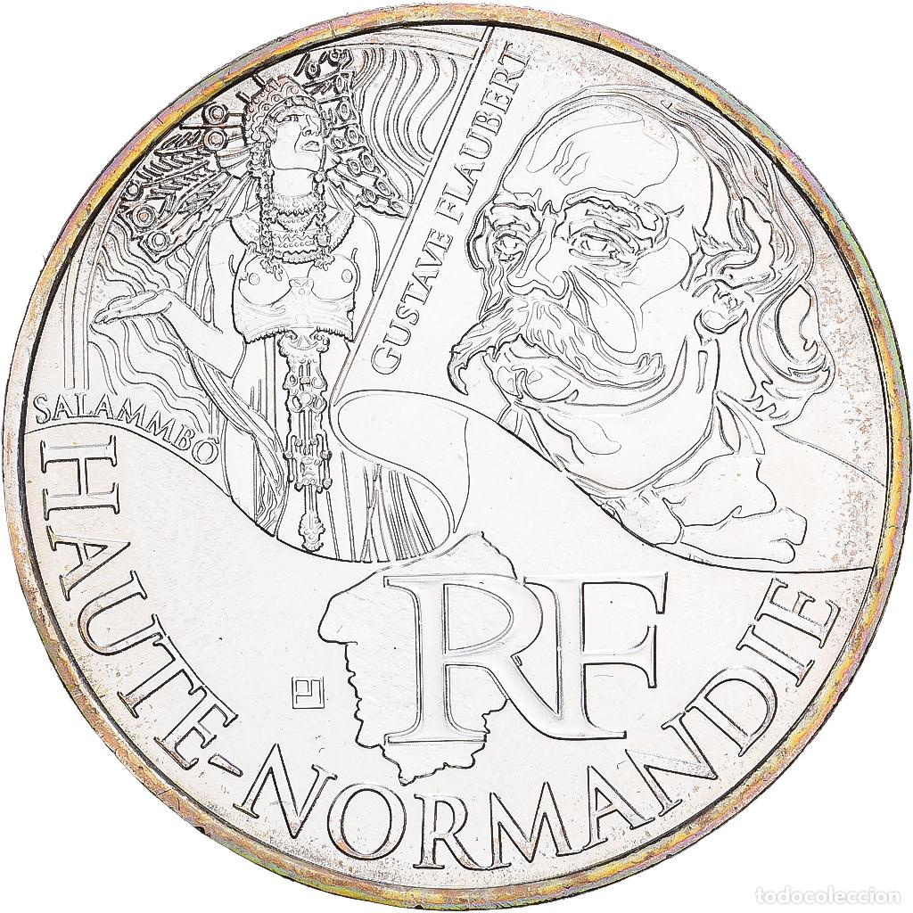 Monedas antiguas de Europa: [#1530165] Francia, 10 Euro, Haute-Normandie, 2012, Plata, SC, KM:1874