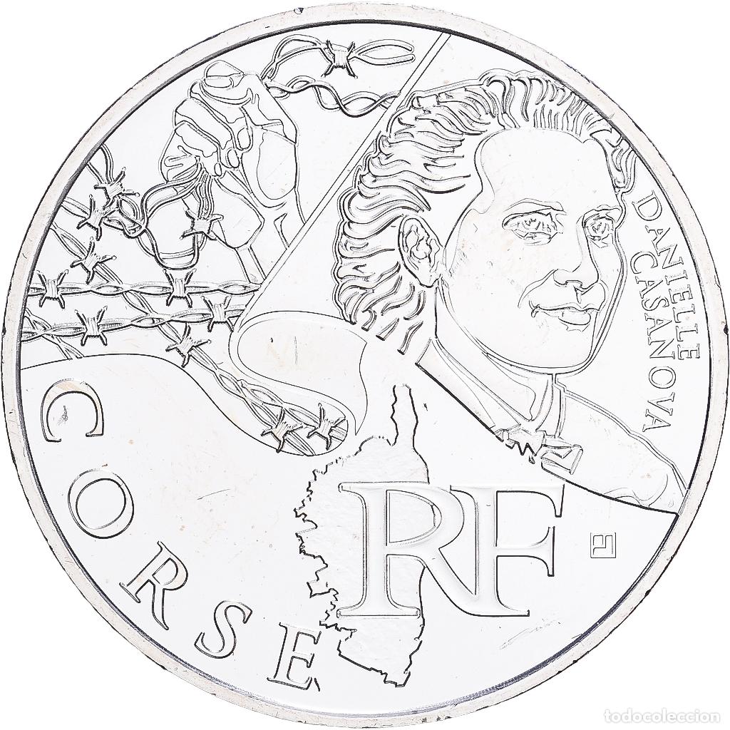 Monedas antiguas de Europa: [#1530160] Francia, 10 Euro, Corse, 2012, Plata, SC