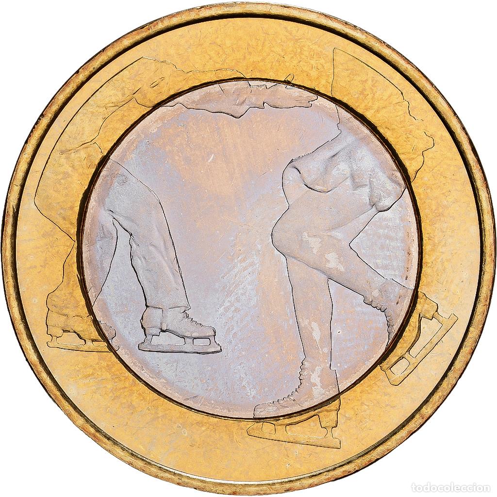 Monedas antiguas de Europa: [#1530183] Finlandia, 5 Euro, Figure Skating, 2015, Vantaa, Bimet&aacute;lico, SC+