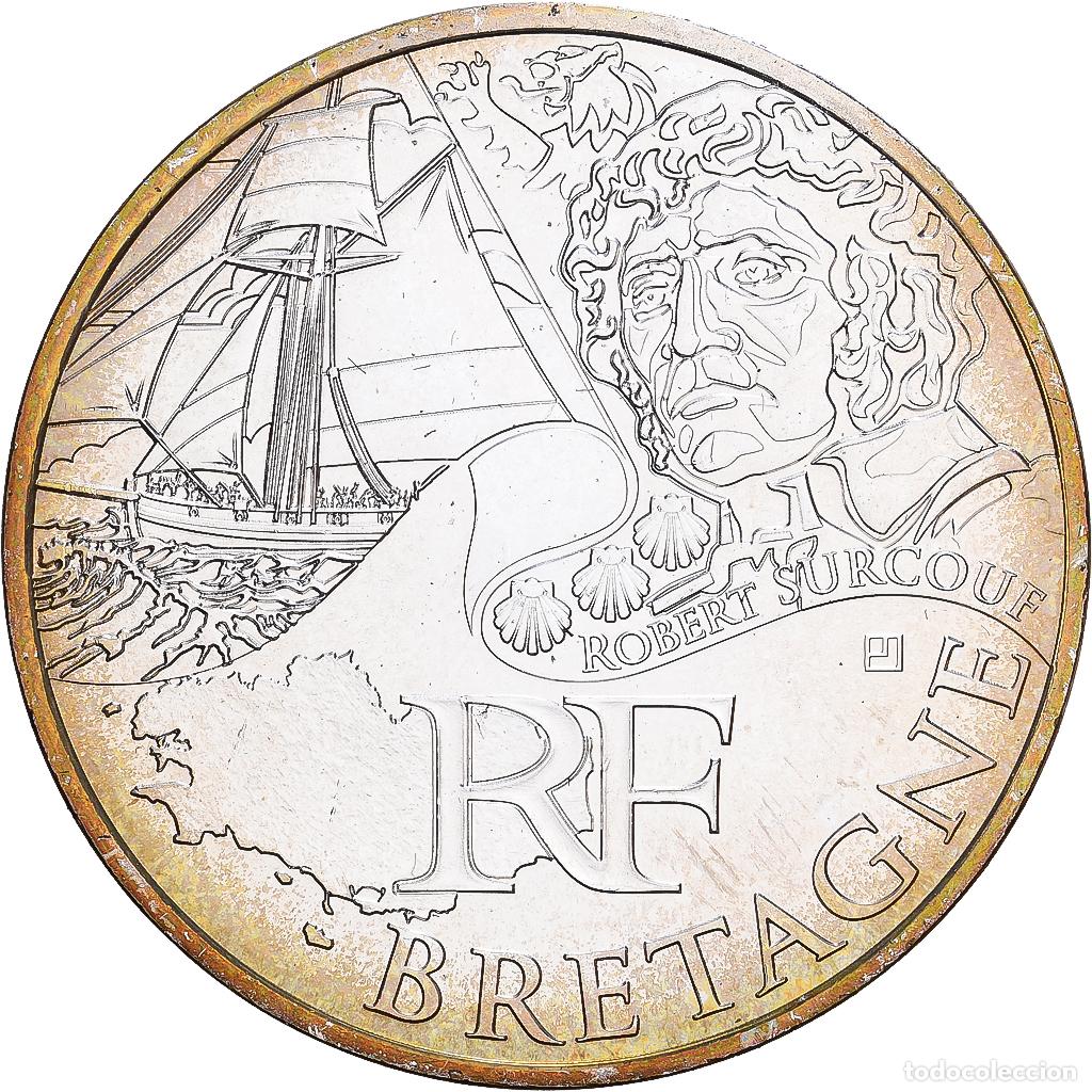 Monedas antiguas de Europa: [#1530166] Francia, 10 Euro, Bretagne, 2012, Paris, Plata, EBC, KM:1866