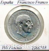 Monedas antiguas de Europa: ESPA&Ntilde;A 1968-68 (1) , 100 PESETAS, FRANCISCO FRANCO, AG